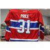Image 1 : CAREY PRICE #31 MONTREAL CANADIENS JERSEY