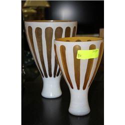 PAIR OF SHOWHOME VASES