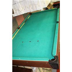 POOL TABLE SOLD WITH 2 CUES