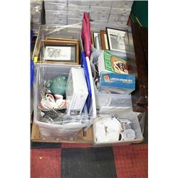 ESTATE PALLET OF ASST. HOUSEHOLD MISC.