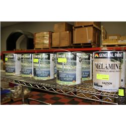 SHELF 1 9 CANS OF SELF PRIMING CABINET PAINT AND