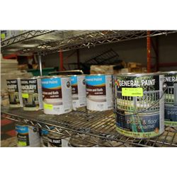 SHELF 3  10 CANS OF PORCH AND FLOOR ENAMEL/KITCHEN