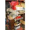 Image 1 : METAL RACK W LARGE SECTION OF TOOLS INCLUDES