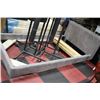 Image 1 : SHOWHOME SINGLE GREY MICROFIBRE BEDFRAME
