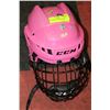 Image 1 : GIRLS PINK HOCKEY HELMET