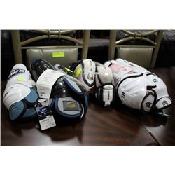 ASST. BAUER AND WINNWELL SHINPADS X4