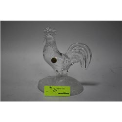 FRENCH GENUINE LEAD CRYSTAL ROOSTER ORNAMENT