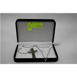 ST STEEL CROSS NECKLACE