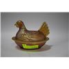 Image 1 : ESTATE CARNIVAL GLASS HEN ON NEST