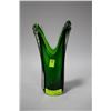 Image 1 : GREEN ART GLASS VASE