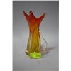 Image 1 : YELLOW AND PINK ART GLASS VASE