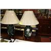 Image 1 : SET OF GREEN PORCELAIN "COSMOS" DESIGNER LAMPS