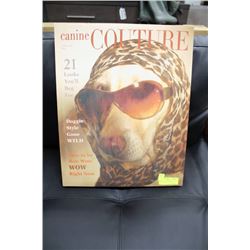 CANINE COUTOUR CANVAS PICTURE