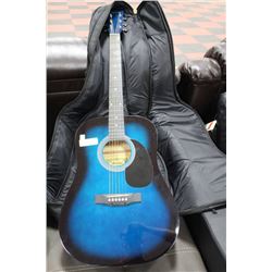 GARNET ACOUSTIC GUITAR IN CASE