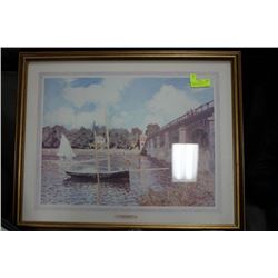 'THE BRIDGE AT ARGENTEUIL'  COLLECTIBLE PICTURE