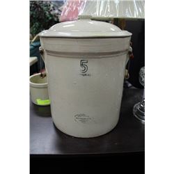 5 GALLON CROCK WITH LID