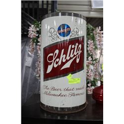 1960'S SCHLITZ BEER METAL GARBAGE CAN