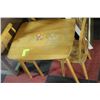 Image 1 : CHILD'S 1950'S WOODEN TABLE & CHAIRS