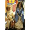 Image 1 : JESUS, MARY & TWO CHILDREN PORCELAIN DOLL SET