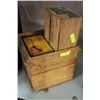 Image 1 : LOT OF 4 VINTAGE WOODEN BOXES