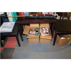 3 PIECE WOOD TABLE SET INCLUDES 2 END TABLES