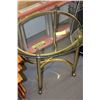 Image 1 : ESTATE BRASS AND GLASS END TABLE