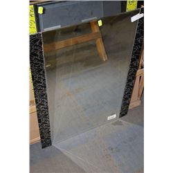 BLACK TRIM BATHROOM MIRROR