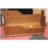 Image 1 : VINTAGE OAK DOLL CRIB