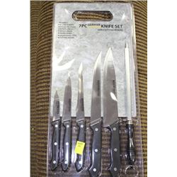 7 PC GERMAN STYLE KNIFE SET