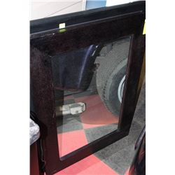 BLACK WOOD FRAMED MIRROR