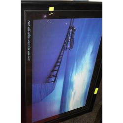 FRAMED POSTER "NOT ALL WHO WANDER ARE LOST"