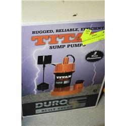 BRAND NEW TITAN SUMP PUMP