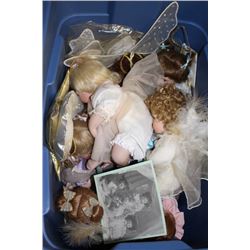 BOX OF ASSORTED PORCELAIN DOLLS