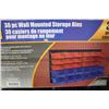 Image 1 : POWERFIST 30 PC WALL MOUNTED STORAGE BINS