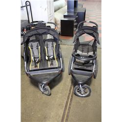 DOUBLE AND SINGLE STROLLER BOTH NEED CLEANING