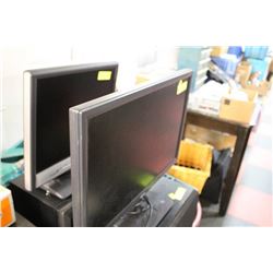 TWO LCD COMPUTER MONITORS (15" AND 21")