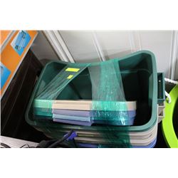 RUBBERMAID ROUGHNECK TOTES AND LIDS