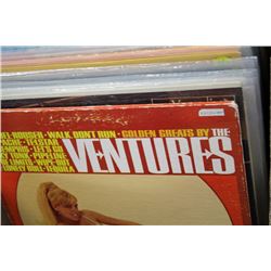 BOX OF RECORDS INCLUDES ABBA, TINA TURNER, PATRICK