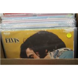 BOX OF ELVIS RECORDS
