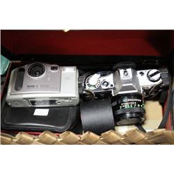 WORKING CAMERAS CANON AE-1 AND KODAK DC 210 ZOOM