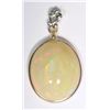 Image 2 : 14K GOLD OPAL PENDANT. COMES WITH APPRAISAL