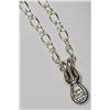 Image 2 : STERLING SILVER DIAMOND(0.16CT) PENDANT NECKLACE