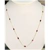 Image 1 : 10K GOLD RUBY(3.7CT) NECKLACE