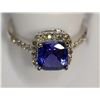 Image 1 : 14K WHITE GOLD TANZANITE(1.9CT) & DIAMOND(0.32CT)