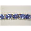 Image 2 : STERLING SILVER TANZANITE(9.81CT) BRACELET