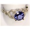 Image 1 : 14K WHITE GOLD TANZANITE(1.71CT) & 99 SIDE