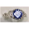 Image 2 : 14K WHITE GOLD TANZANITE(1.71CT) & 99 SIDE