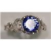 Image 3 : 14K WHITE GOLD TANZANITE(1.71CT) & 99 SIDE