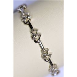 STERLING SILVER DIAMOND(0.35CT) BRACELET