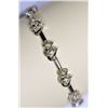 Image 1 : STERLING SILVER DIAMOND(0.35CT) BRACELET